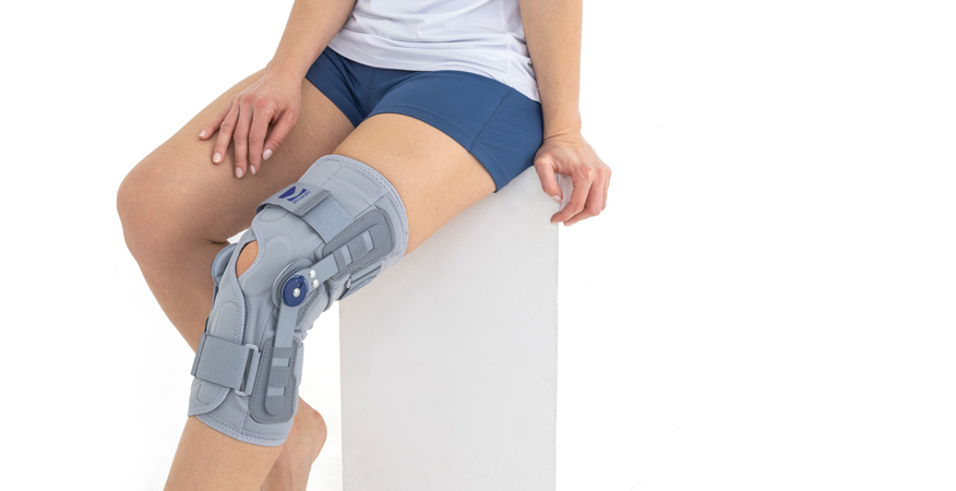 Lower limb support IB-SK/1R GREY  Reh4Mat – lower limb orthosis
